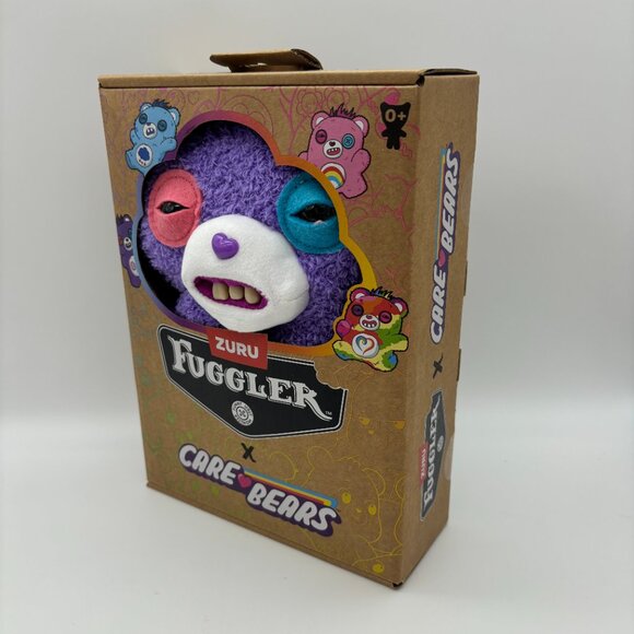 Fuggler Other - Fuggler Care Bears SHARE BEAR Purple Funny Ugly Monster 9" Collectible Plush Toy